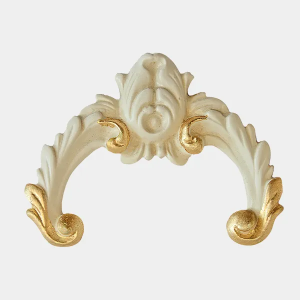 Light ivory with gilted profiles